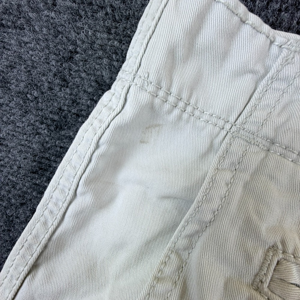 Arizona Jean Co The Original Chino Shorts Mens‎ 35x10 White Cotton Flat Front - Picture 6 of 12